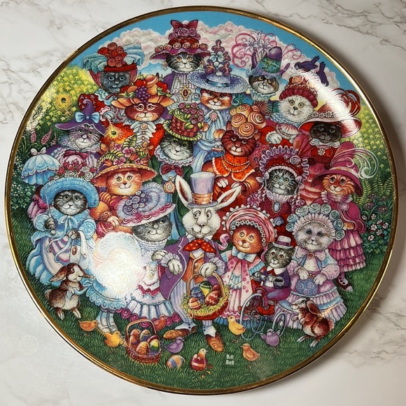 Cat Plates 6 of The Cutest Cat 😻Plates You’ll Ever Find! MeeYoww! Franklin Mint - Picture 12 of 17